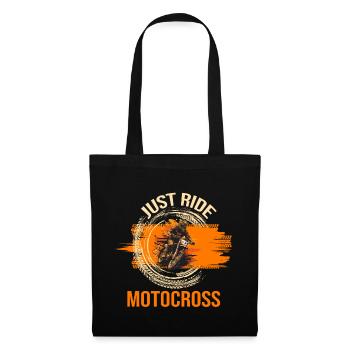 Just Ride - Motocross - Stoffbeutel - Schwarz - Vorne