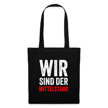 WIR SIND DER MITTELSTAND - Stoffbeutel - Schwarz - Vorne