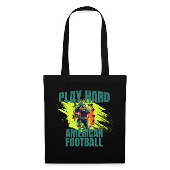 Play Hard - American Football - Stoffbeutel - Schwarz - Vorne