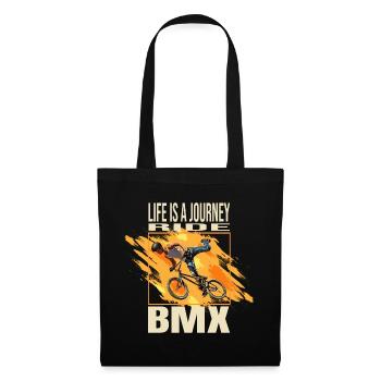 Life is a journey - Ride BMX - Stoffbeutel - Schwarz - Vorne