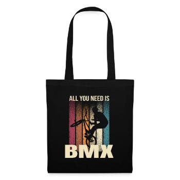 All you Need is BMX - Stoffbeutel - Schwarz - Vorne