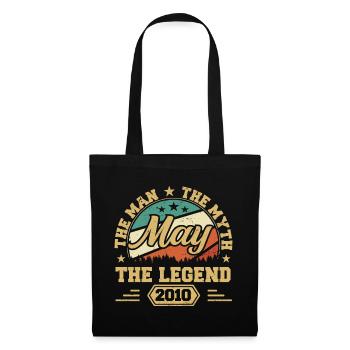 May 2010 - birthday present born in May 2010 - Tote Bag - black - Front