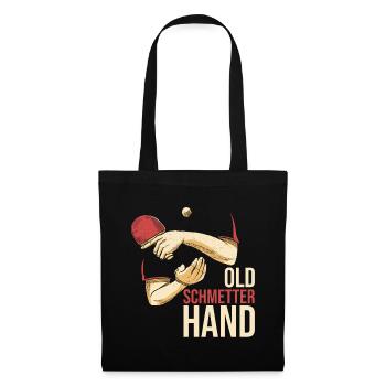 Old Schmetter Hand - Tischtennis - Stoffbeutel - Schwarz - Vorne
