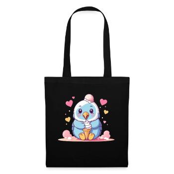 Puissance de glace moelleuse - Sac en tissu - noir - Devant