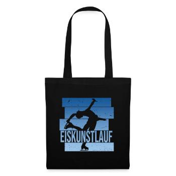 Eiskunstlauf - Stoffbeutel - Schwarz - Vorne