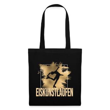 Eiskunstlauf - Stoffbeutel - Schwarz - Vorne