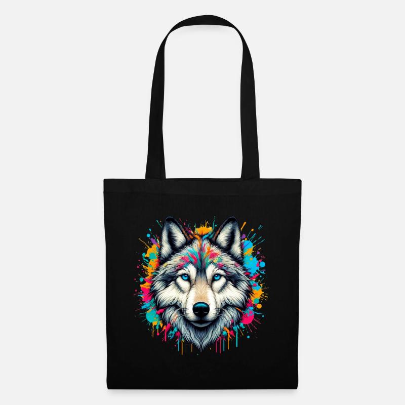 Wolf - Tote Bag - black