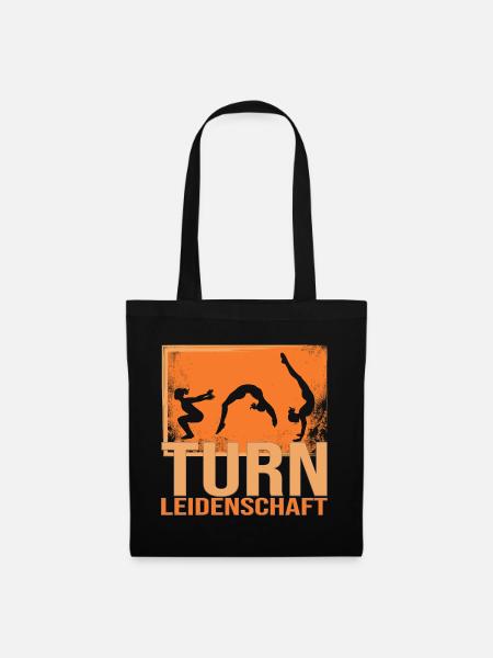 Turn Leidenschaft - Stoffbeutel - Schwarz