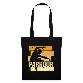 Parkour - Stoffbeutel - Schwarz - Vorne
