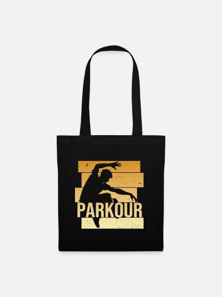 Parkour - Stoffbeutel - Schwarz