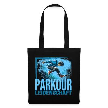 Parkour Leidenschaft - Stoffbeutel - Schwarz - Vorne