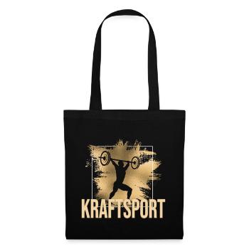 Kraftsport - Stoffbeutel - Schwarz - Vorne