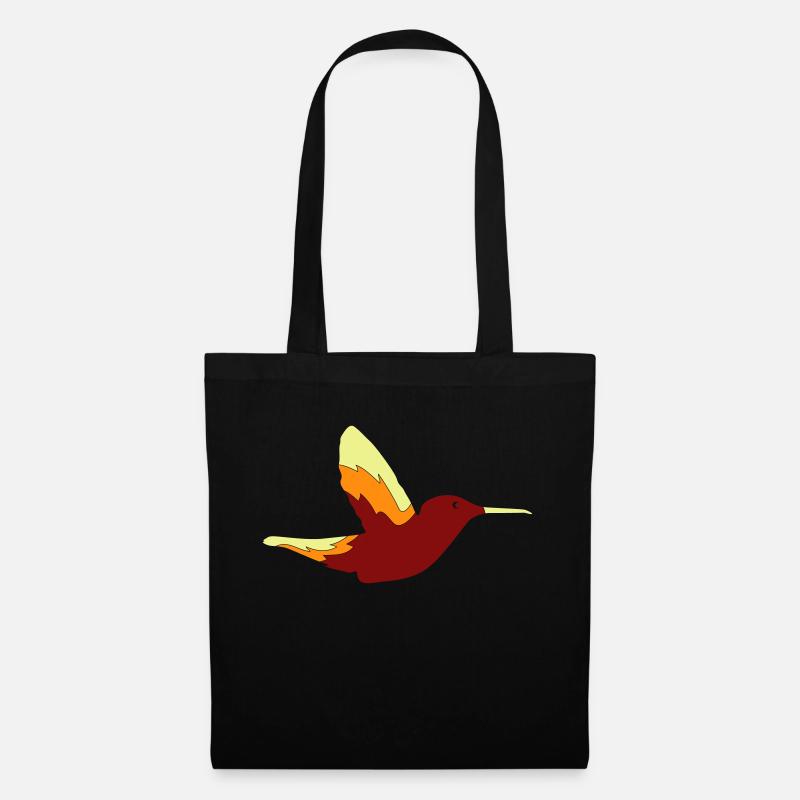 kolibri vogel - Stoffbeutel - Schwarz