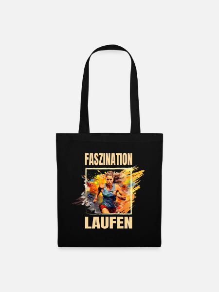 Faszination Laufen - Stoffbeutel - Schwarz