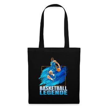 Basketball Legende - Stoffbeutel - Schwarz - Vorne