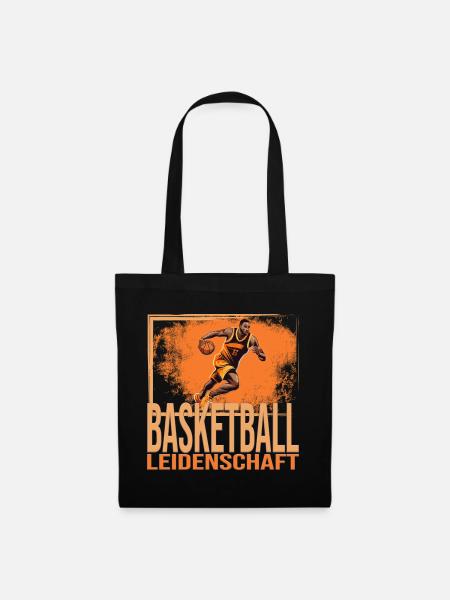 Basketball Leidenschaft - Stoffbeutel - Schwarz
