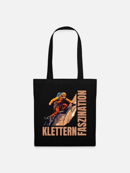 Faszination Klettern - Stoffbeutel - Schwarz