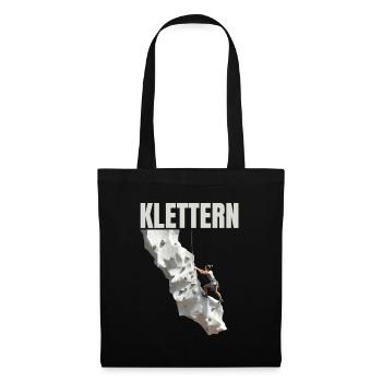 Klettern - Stoffbeutel - Schwarz - Vorne
