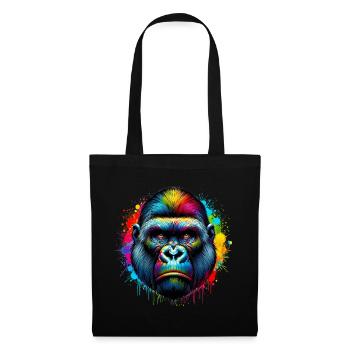 Gorille - Sac en tissu - noir - Devant