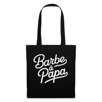 Barbe à papa - Sac en tissu - noir - Devant