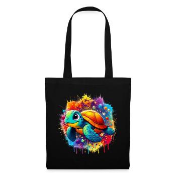 Tortue - Sac en tissu - noir - Devant