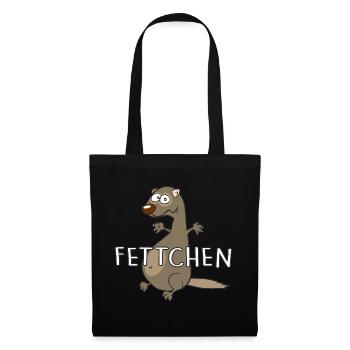 Fettchen - Stoffbeutel - Schwarz - Vorne