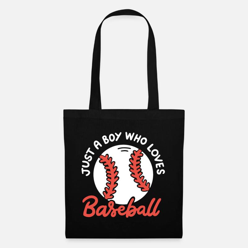 Baseball-Liebhaber Baseball-Spieler - Stoffbeutel - Schwarz