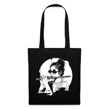 Drawing flutist - Tote Bag - black - Front