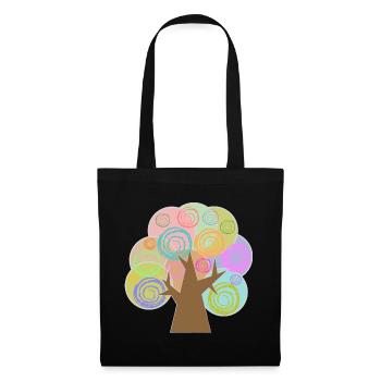 Tree Minimalist - Tote Bag - black - Front