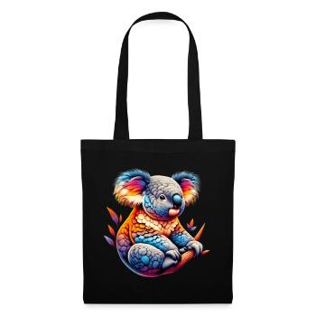 Koala - Stoffbeutel - Schwarz - Vorne
