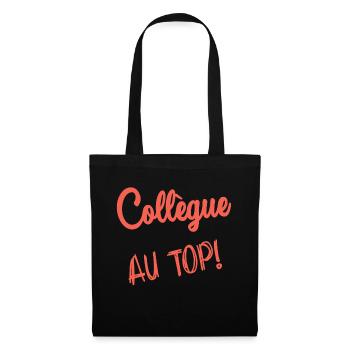 COLLEGUE. DEPART. EMPLOI. HUMOUR. MANAGER. CHEF - Sac en tissu - noir - Devant