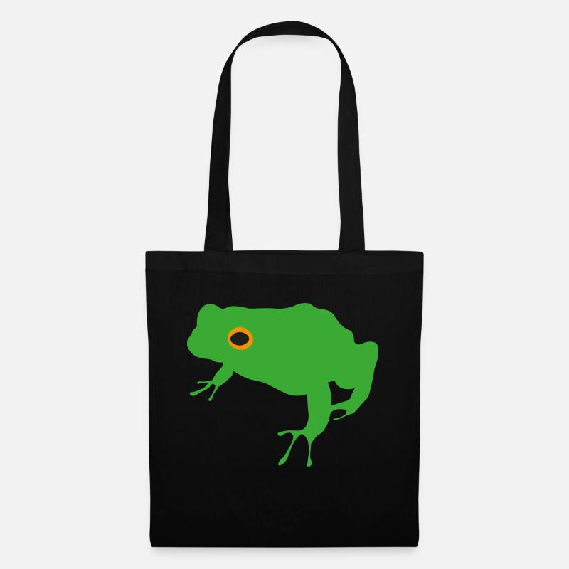 Frosch - Stoffbeutel - Schwarz