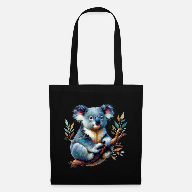 Koala - Stoffbeutel - Schwarz