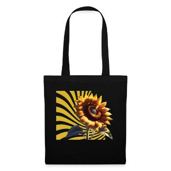 Tournesol - Sac en tissu - noir - Devant