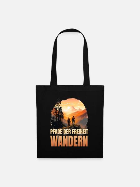 Pfade der Freiheit - Stoffbeutel - Schwarz