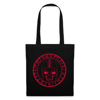 Viking Skull (Red) - Tote Bag - black - Front