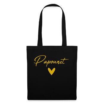 PAPOUNET. DAD. FATHER'S DAY. HAPPY FATHER'S DAY - Tote Bag - black - Front