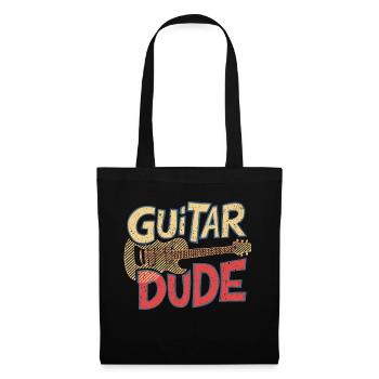Guitar Dude - Musique pour les fans de guitare - Sac en tissu - noir - Devant