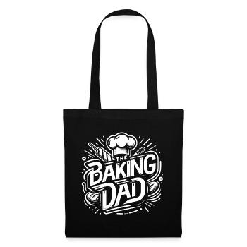 Pâtisserie papa cuisineur papa notre papa cuit - Sac en tissu - noir - Devant