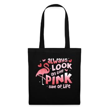 Always Look On The Pink Side Of Life Pink Bird Fla - Tote Bag - black - Front
