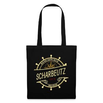 Mein Herz schlägt Wellen - Scharbeutz - Stoffbeutel - Schwarz - Vorne