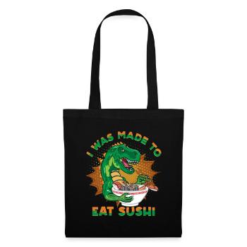 Amateur de cuisine japonaise, on m’a fait manger des sushis - Sac en tissu - noir - Devant