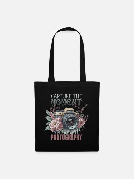 Capture the Moment - Stoffbeutel - Schwarz