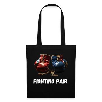 Fighting Pair Boxing Lovers - Tote Bag - black - Front