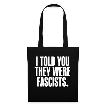 Je vous ai dit EN NOIR - Sac en tissu - noir - Devant