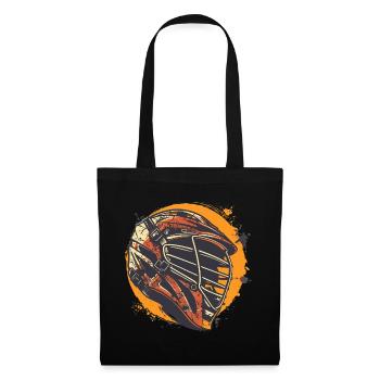 Graphique du casque de crosse - Sac en tissu - noir - Devant