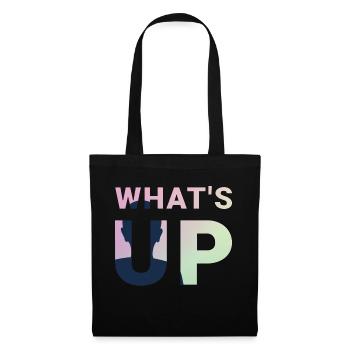 Quoi de neuf - Sac en tissu - noir - Devant