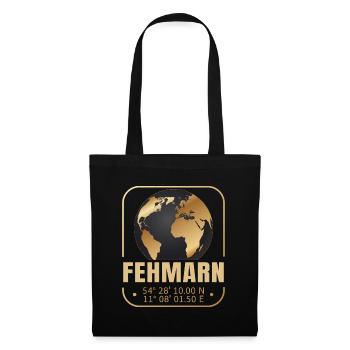 Fehmarn - Stoffbeutel - Schwarz - Vorne