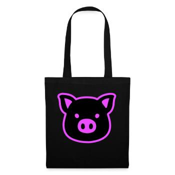 Pig Head Sow - Tote Bag - black - Front
