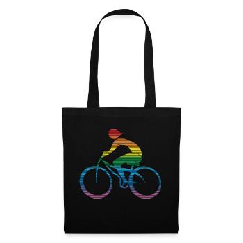 Cycliste - Sac en tissu - noir - Devant